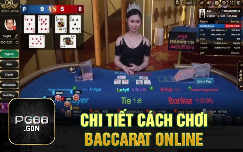 Chi tiết cách chơi baccarat online